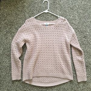 Mauve colored knit sweater